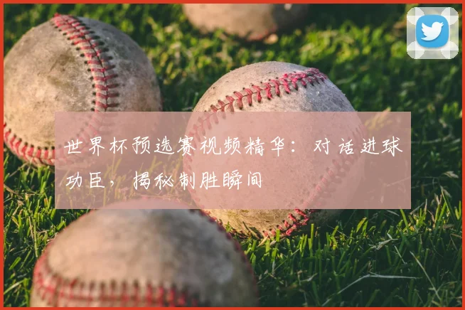 世界杯预选赛视频精华：对话进球功臣，揭秘制胜瞬间
